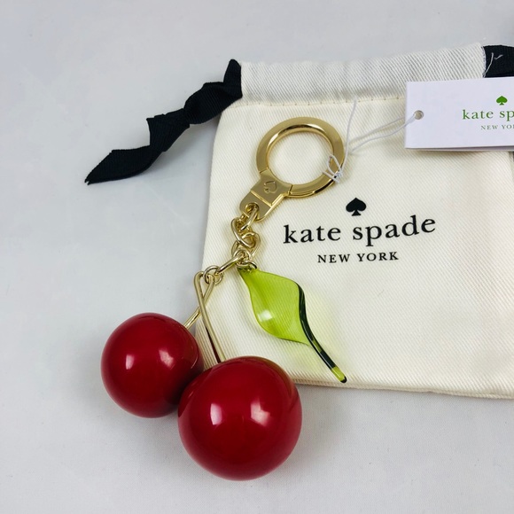 kate spade Accessories - New! Kate Spade Cherries Keychain Charm Key Fob